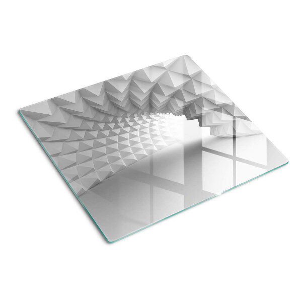 Schneidebrett glas Geometrisches 3D-Muster