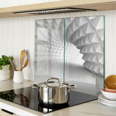 Schneidebrett glas Geometrisches 3D-Muster