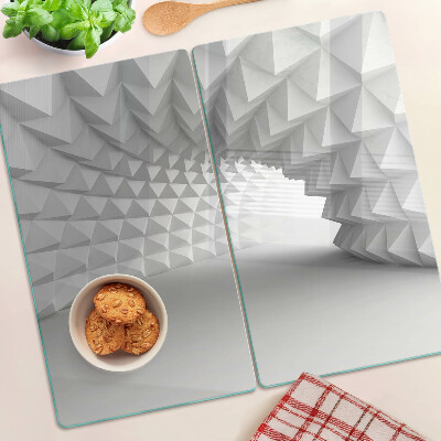 Schneidebrett glas Geometrisches 3D-Muster