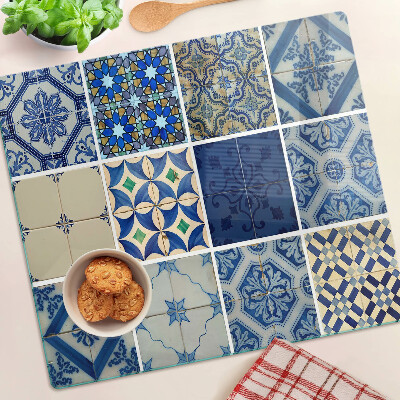 Glasschneidebrett Mosaikfliesenmuster