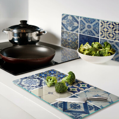Glasschneidebrett Mosaikfliesenmuster