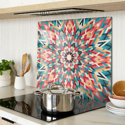 Schneidebrett glas Mehrfarbiges Mandala