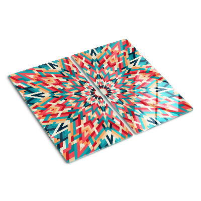 Schneidebrett glas Mehrfarbiges Mandala