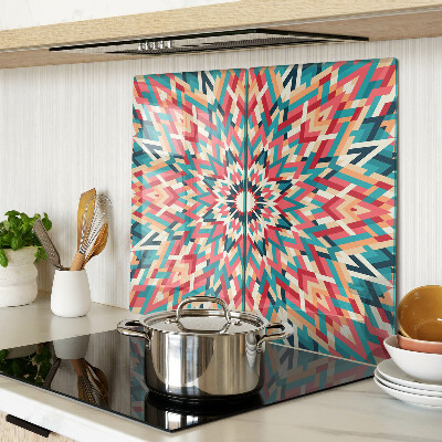 Schneidebrett glas Mehrfarbiges Mandala