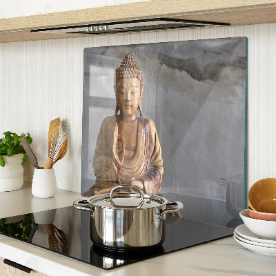 Schneidebrett glas Buddha in Meditation