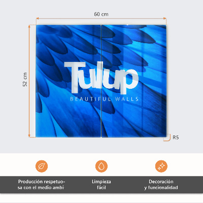 Schneidebrett glas Blaue Orchideen