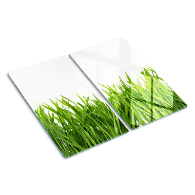 Schneidebrett glas Grünes Gras