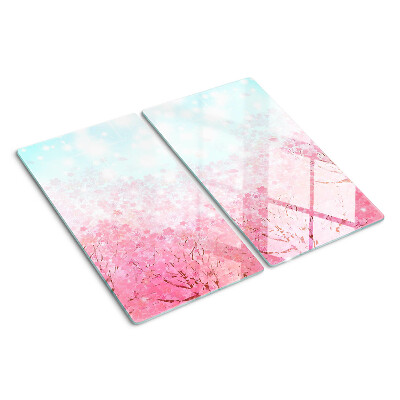 Schneidebrett glas Sakura-Blumenmotive