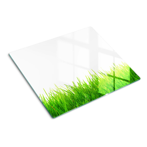 Schneidebrett glas Grünes Gras