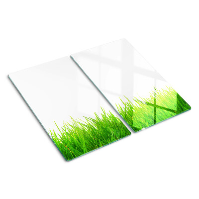Schneidebrett glas Grünes Gras