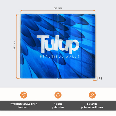 Schneidebrett glas Blumen mit Wassertropfen