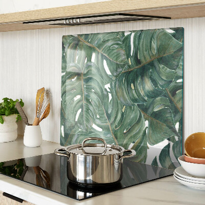 Schneidebrett glas Monstera-Blätter