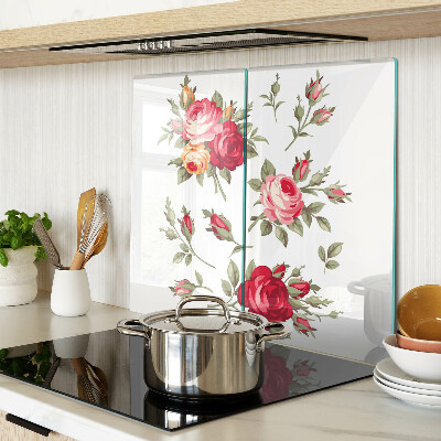 Glasschneidebrett Vintage Rosen