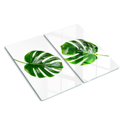 Glasschneidebrett Monstera-Blätter