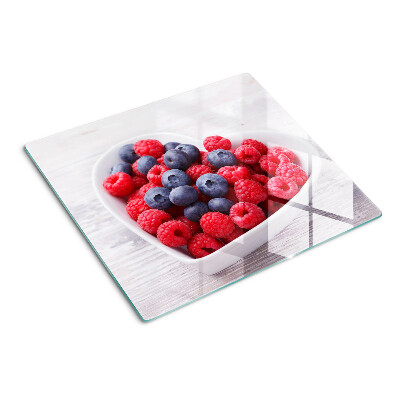 Schneidebrett glas Herzförmige Früchte
