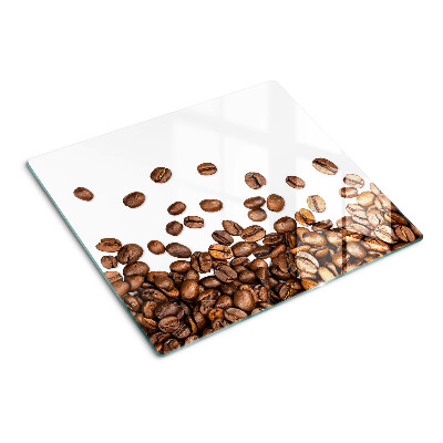 Schneidebrett glas Kaffeebohnen
