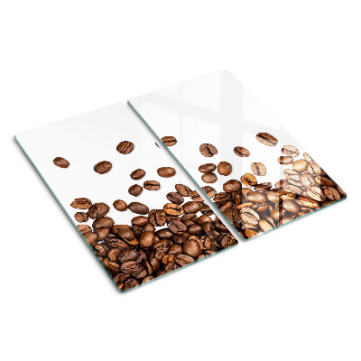 Schneidebrett glas Kaffeebohnen