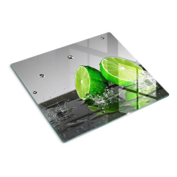 Glasschneidebrett Zitronen in Wasser