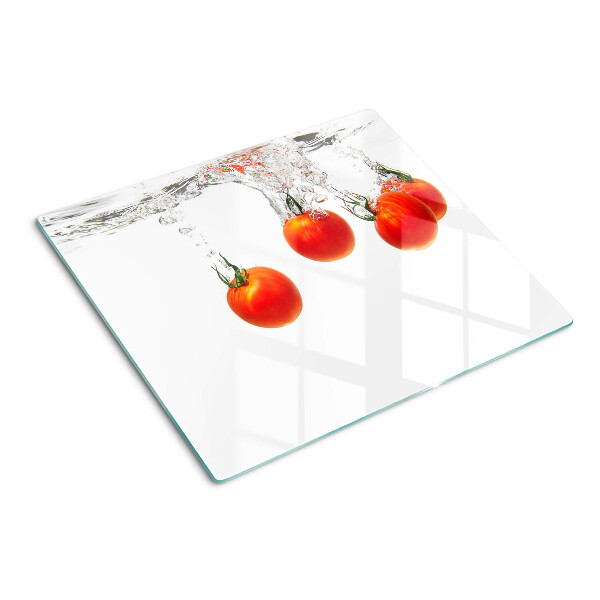 Glasschneidebrett Tomaten in Wasser