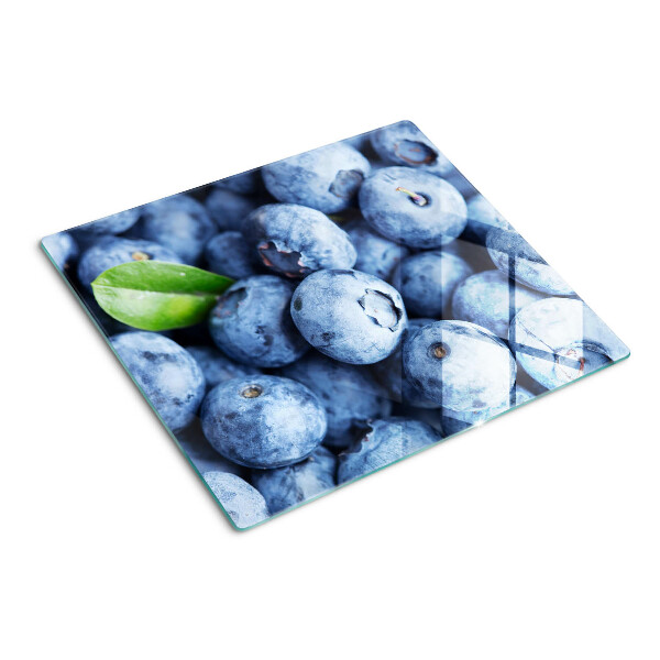 Glasschneidebrett Beeren mit Blatt