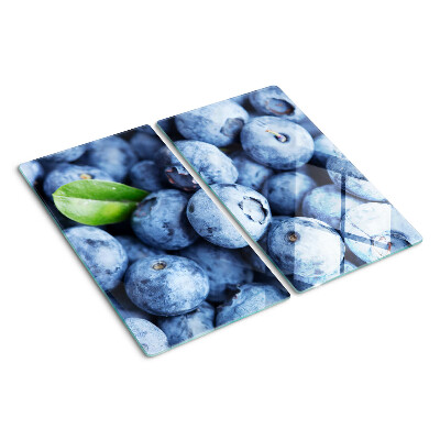 Glasschneidebrett Beeren mit Blatt