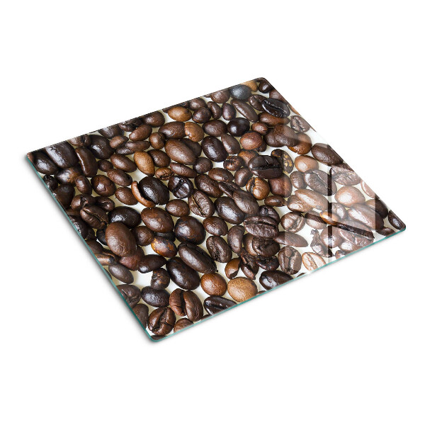Glasschneidebrett Kaffeebohnen