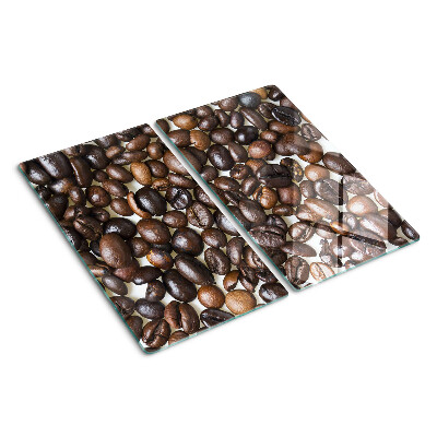 Glasschneidebrett Kaffeebohnen