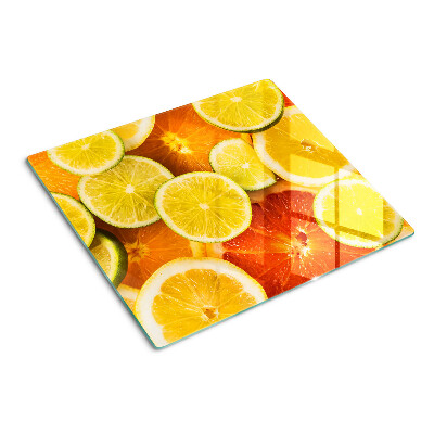 Glasschneidebrett Zitrusfrüchte und Zitrusfrüchte