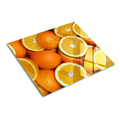 Schneidebrett glas Geschnittene Orangen