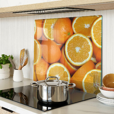 Schneidebrett glas Geschnittene Orangen