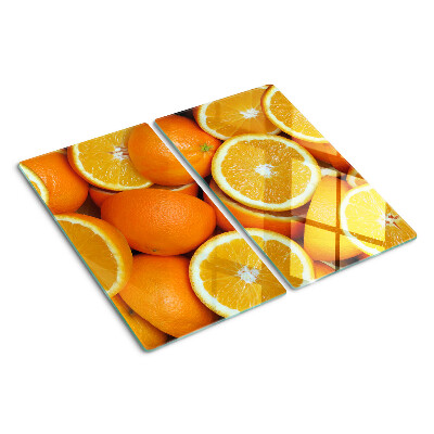 Schneidebrett glas Geschnittene Orangen