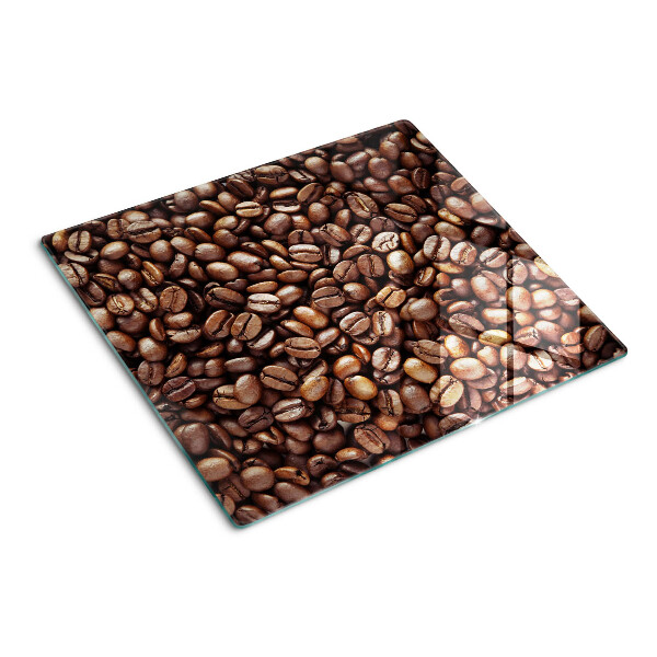 Glasschneidebrett Kaffeebohnen