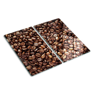 Glasschneidebrett Kaffeebohnen