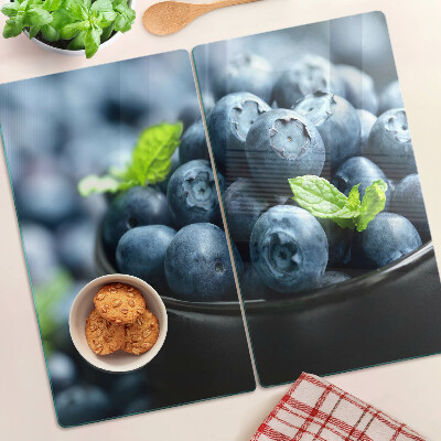 Glasschneidebrett Beeren in einer Schüssel