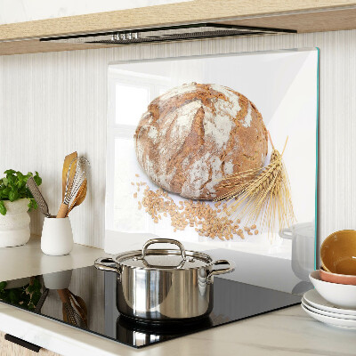 Glasschneidebrett Brot und Getreide