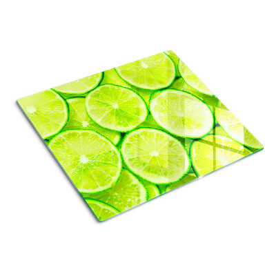 Glasschneidebrett Limettenscheiben