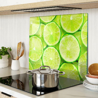 Glasschneidebrett Limettenscheiben