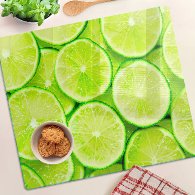 Glasschneidebrett Limettenscheiben
