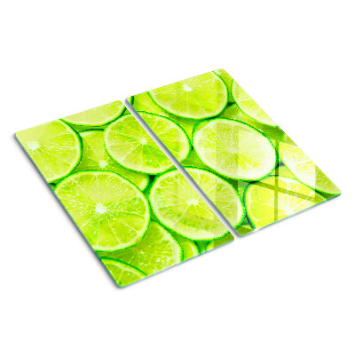 Glasschneidebrett Limettenscheiben
