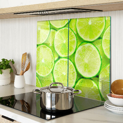 Glasschneidebrett Limettenscheiben
