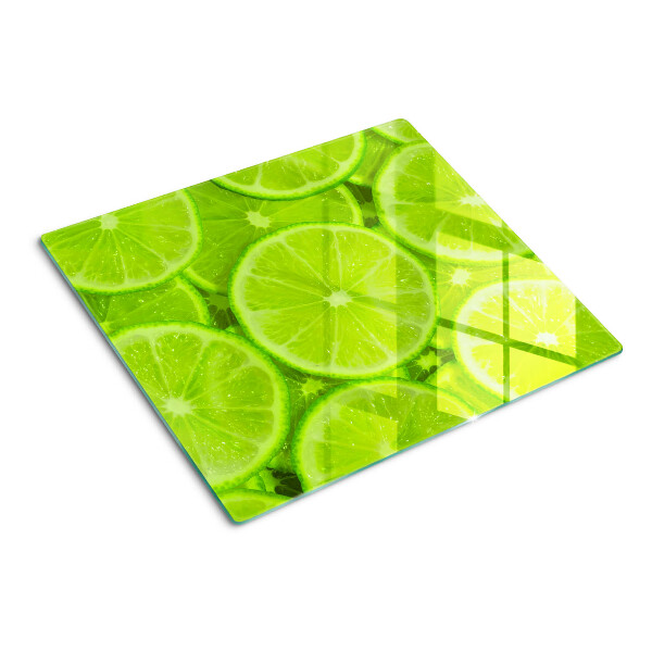 Glasschneidebrett Limettenscheiben