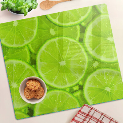 Glasschneidebrett Limettenscheiben