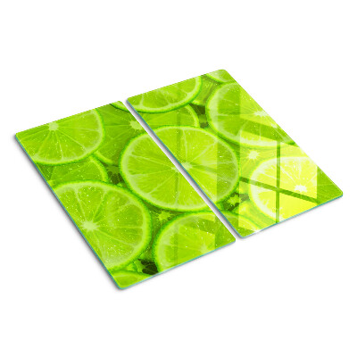 Glasschneidebrett Limettenscheiben