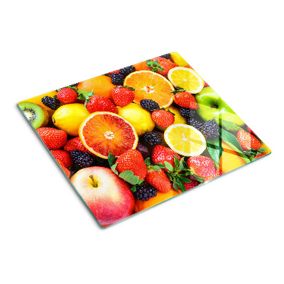 Schneidebrett glas Tropische Früchte und Beeren