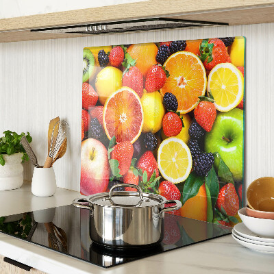 Schneidebrett glas Tropische Früchte und Beeren