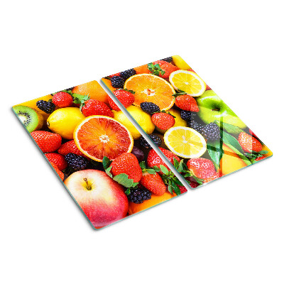 Schneidebrett glas Tropische Früchte und Beeren
