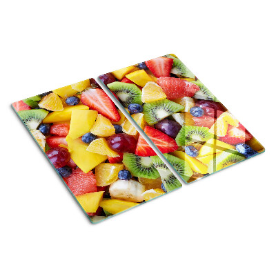 Schneidebrett glas Obstsalat