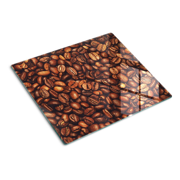 Glasschneidebrett Kaffeebohnen