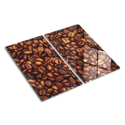 Glasschneidebrett Kaffeebohnen