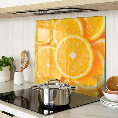 Schneidebrett glas Orangenscheiben